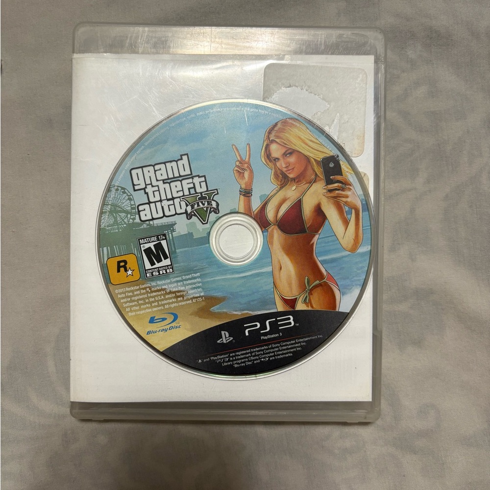 Grand Theft Auto V PS3 Game Disc